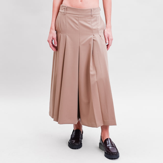 Imperial-Pleated trousers - camel