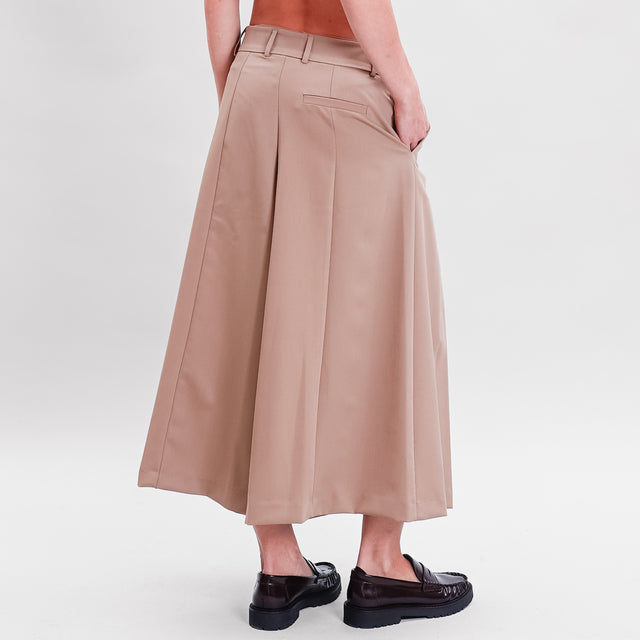 Imperial-Pleated trousers - camel