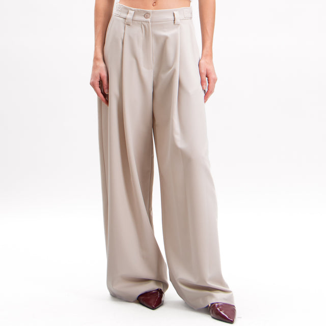 Imperial-Pantalone palazzo con pinces - mastice