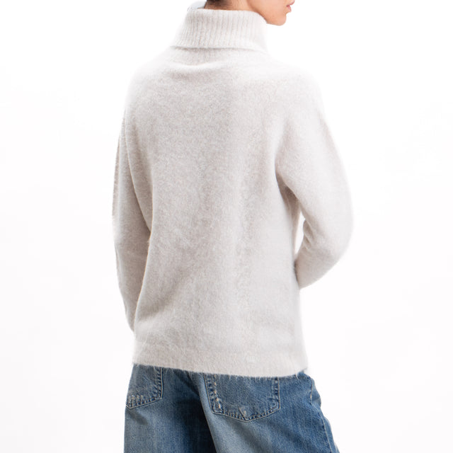 Kontatto-Alpaca Blend Turtleneck Sweater - Ivory