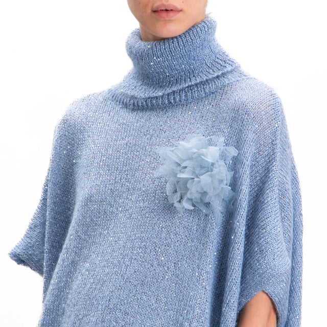 Kontatto-Mohair high neck sweater with sequins - sugar paper