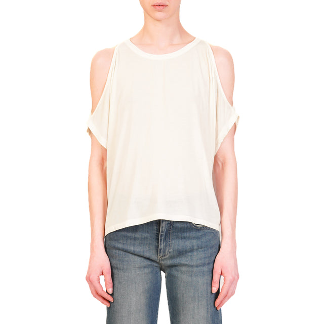 Kontatto-T-shirt cut out - off white