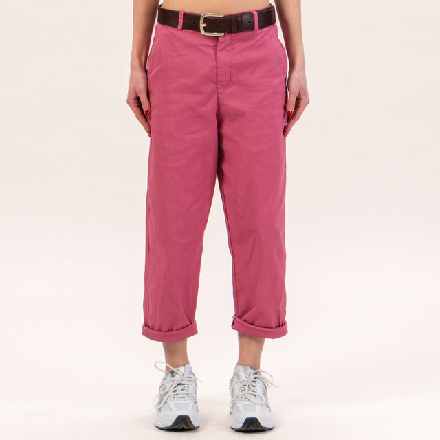 Zeroassoluto-Pantalone LORY baggy elasticizzato - rose