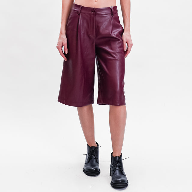 Motel-Bermuda imitation leather - Bordeaux