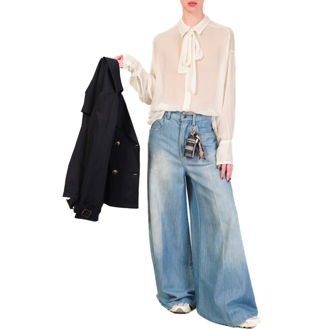 Motel-Jeans wide leg con charm - denim