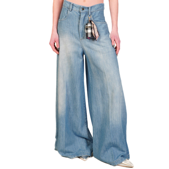 Motel-Jeans wide leg con charm - denim