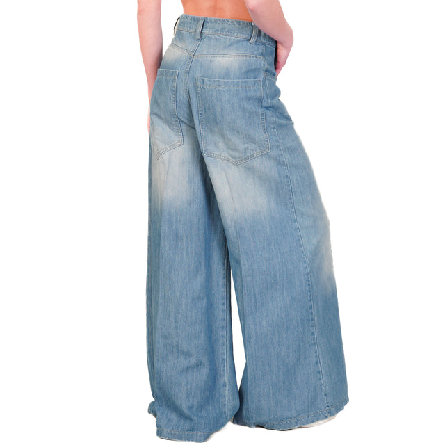 Motel-Jeans wide leg con charm - denim