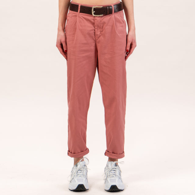 Zeroassoluto-Pantalone LOLA elastico dietro - pink pepper