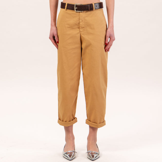 Zeroassoluto-Pantalone LORY baggy elasticizzato - banana