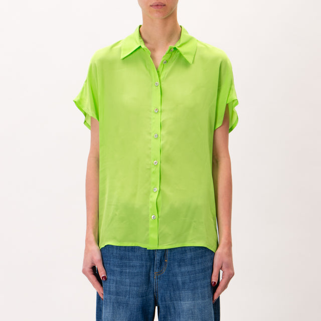 Wu'side-Camicia mezza manica - verde mela