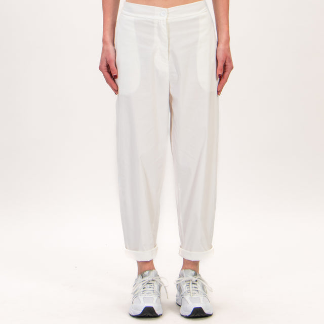 Zeroassoluto-Pantalone BATY elastico dietro - offwhite