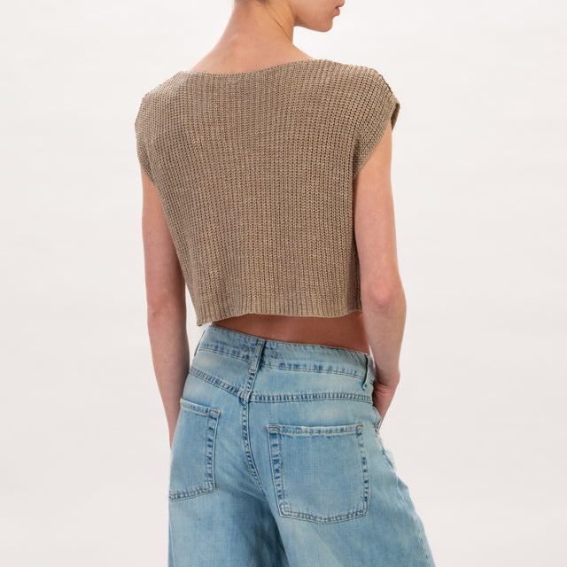 Zeroassoluto-Maglia crop - corda