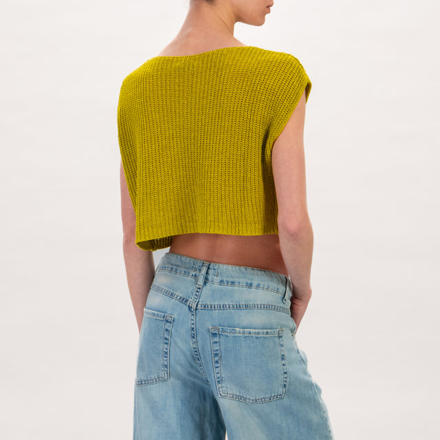 Zeroassoluto-Maglia crop - olio