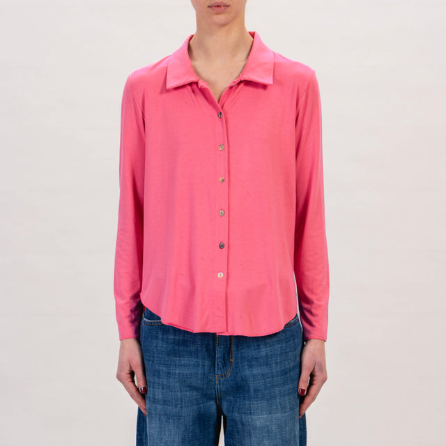 Zeroassoluto-Camicia CARLY in jersey - fucsia