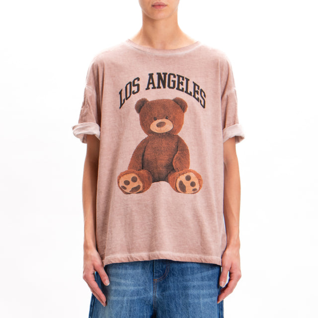 Tensione in-T-shirt orsetto los angeles - rosa