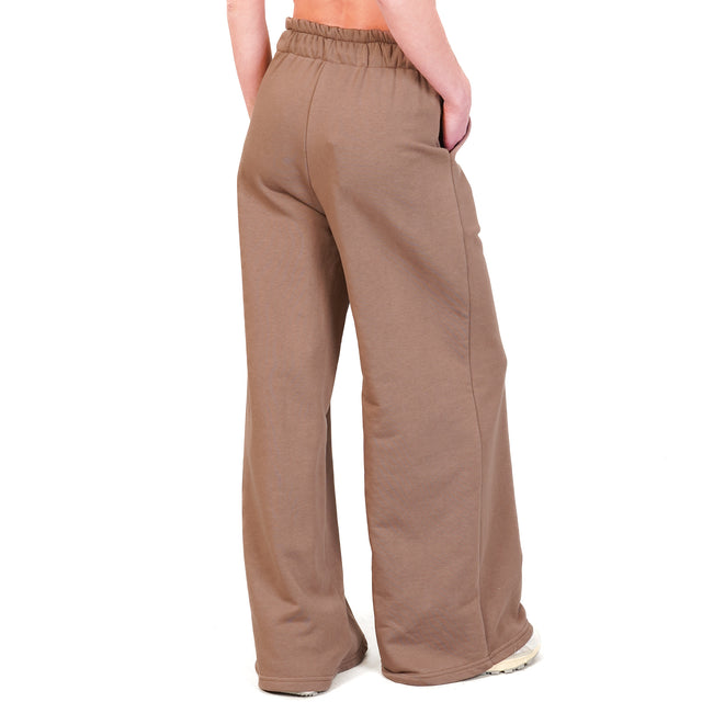 Tensione in-Pantalone in felpa con coulisse - moro