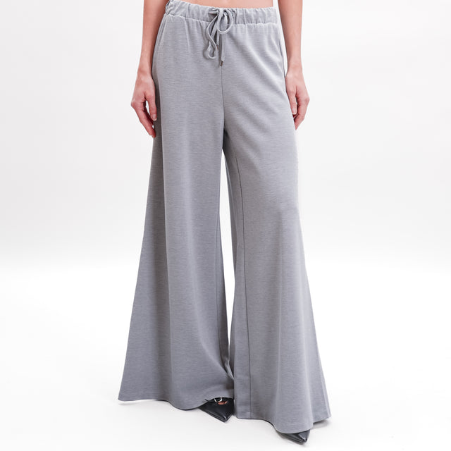 Tensione in-Pantalone punto milano con coulisse - grigio