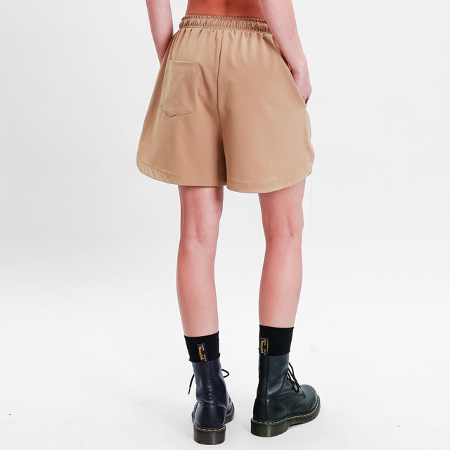 Tensione in-Short con coulisse - camel