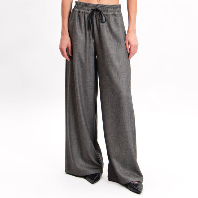 Tensione in-Pantalone con coulisse - grigio