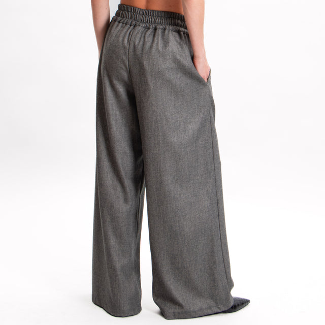 Tensione in-Pantalone con coulisse - grigio