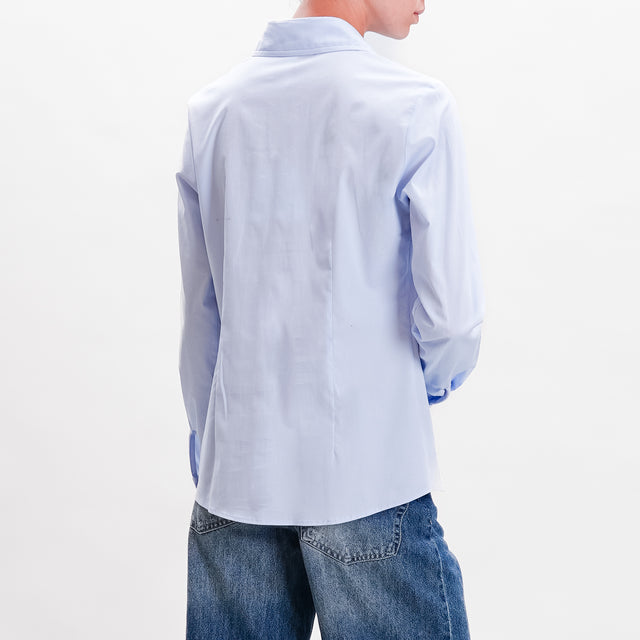 Tension in-Shirt cotton slim fit - light blue