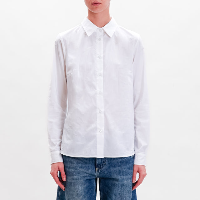 Tension in-Shirt cotton slim fit - white