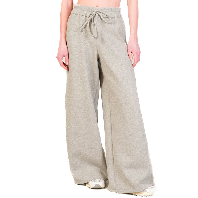 Tensione in-Pantalone in felpa elasticizzato - grigio