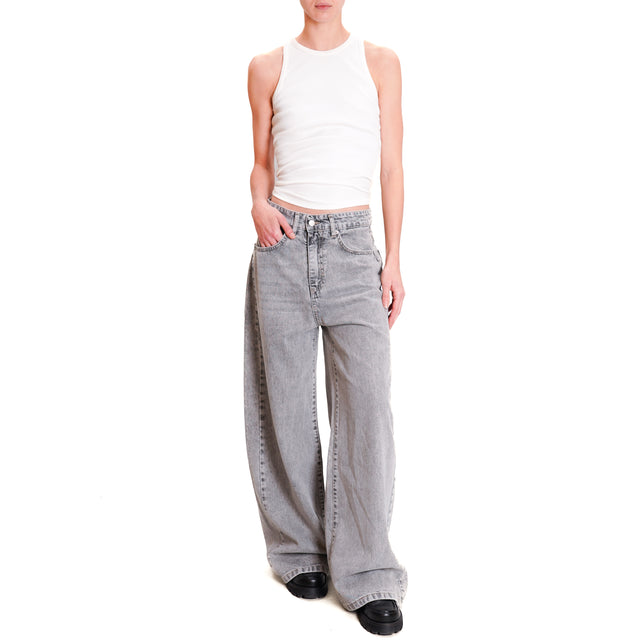 Tension in-Jeans GIUSI wide leg - smoke grey