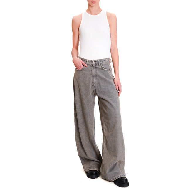 Tensione in-Jeans GIUSI wide leg - grigio