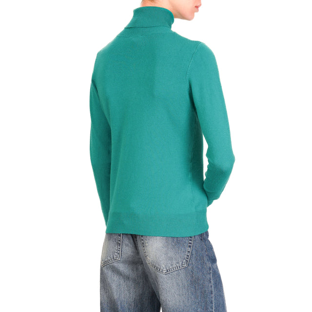 Vicolo-Maglia collo alto - VERDE