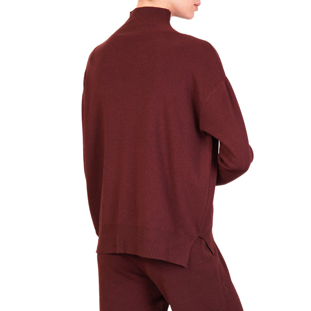 Vicolo-Completo maglia + pantalone - Bordeaux