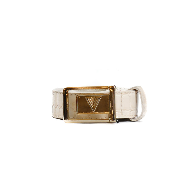 Vicolo-Bright Leather Belt - Butter