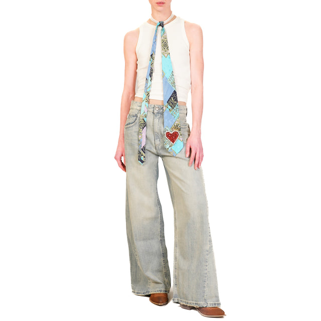 Vicolo-Jeans NATALIE wide leg - denim lavaggio tè