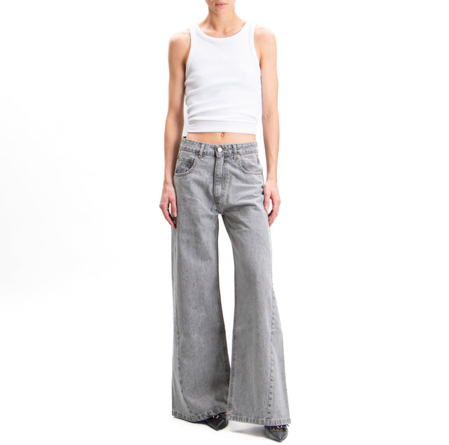 Vicolo-Jeans wide leg fit - grigio fumo