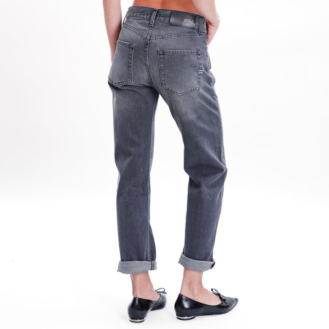 Vicolo-Jeans ZOE bottoni gioiello - grigio