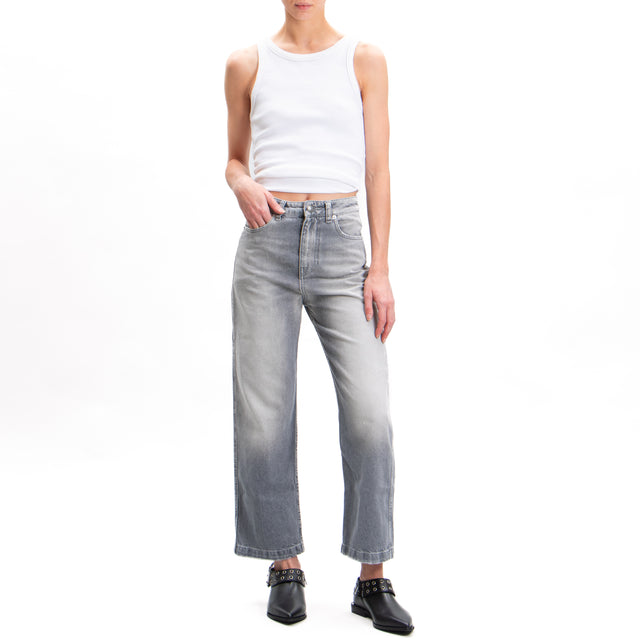 Vicolo-Jeans KATE straight cropped fit - grigio fumo