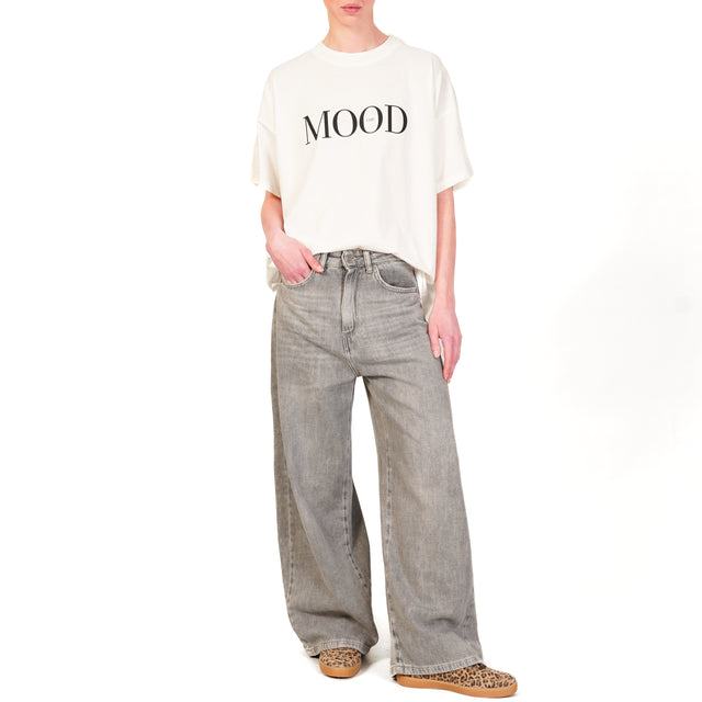 Vicolo-T-shirt "MOOD" - bianco