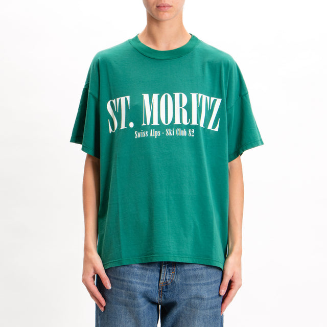 Vicolo-T-shirt "ST. MORITZ" - VERDE