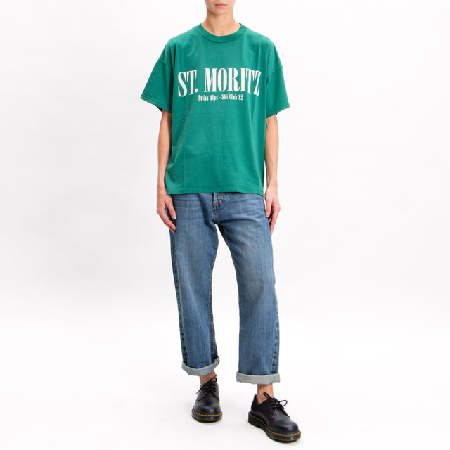 Vicolo-T-shirt "ST. MORITZ" - VERDE