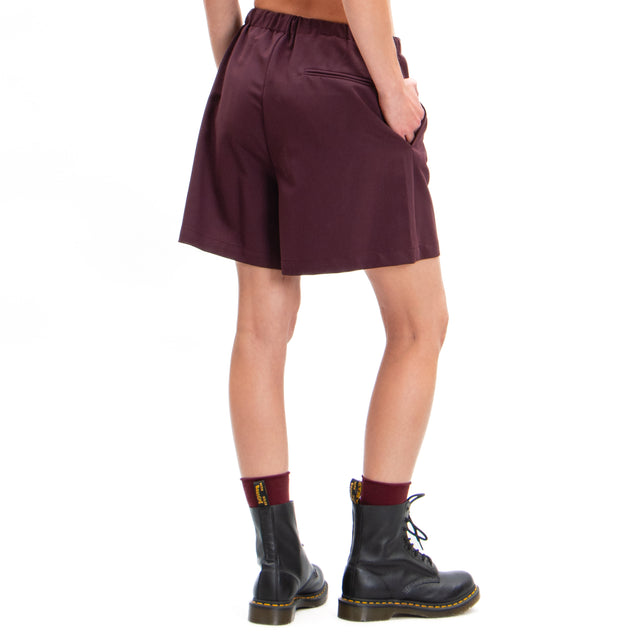 Vicolo-Shorts con coulisse - vino