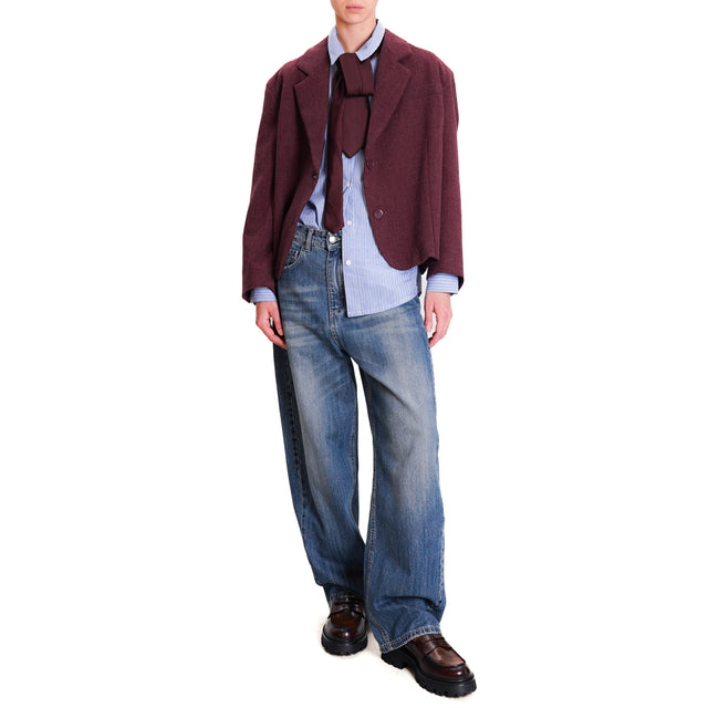 Vicolo-Jacket 2 buttons back vent - wine