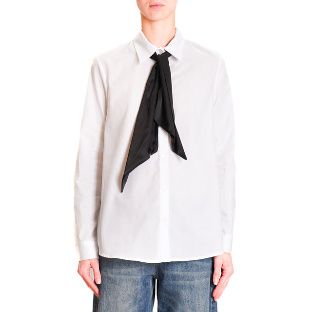 Alley-Shirt with tie - white