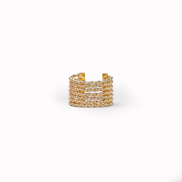 W by Whitemood-Bracciale rigido torchon - gold