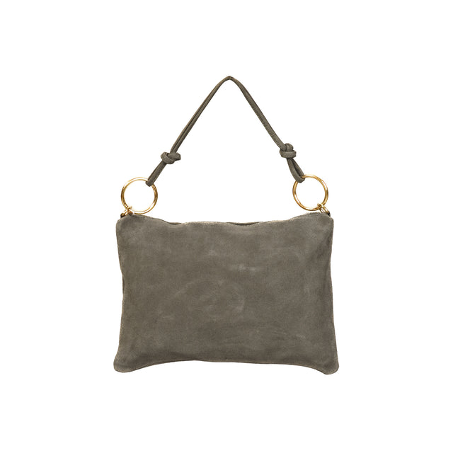 W by Whitemood-Borsa a spalla in pelle scamosciato - taupe