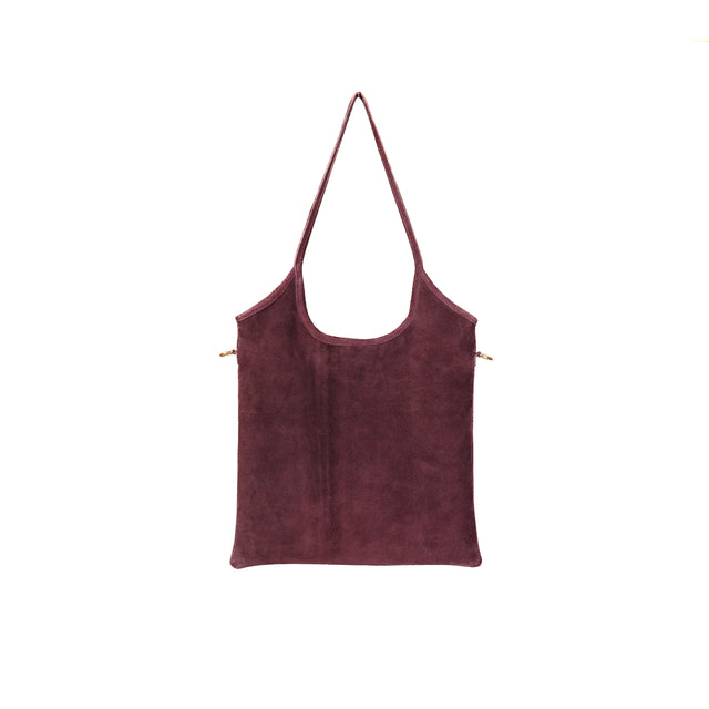 W by Whitemood-Borsa shopper scamosciata - aubergine