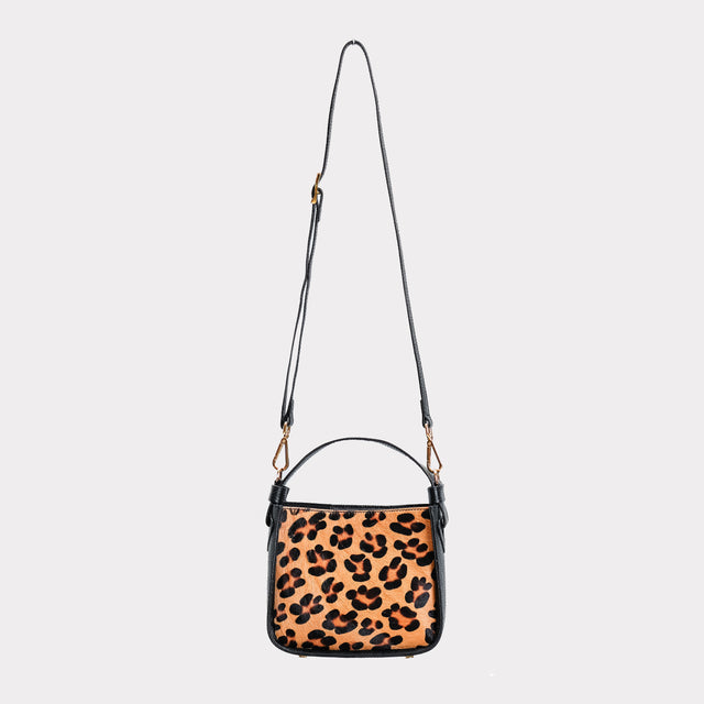 W by Whitemood-Borsa in cavallino maculata - nero/beige