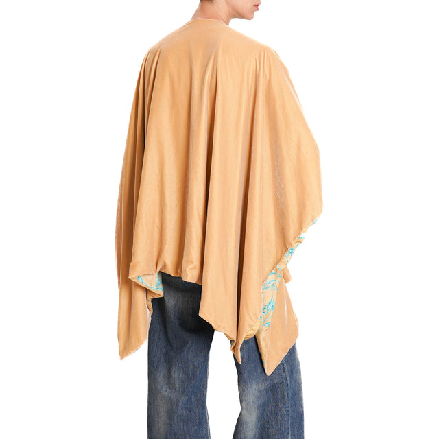 Wu'side-Velvet Cape - camel