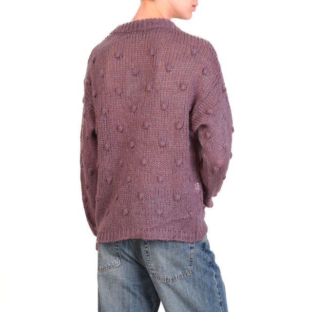 Zeroassoluto-Maglia mohair - aubergine