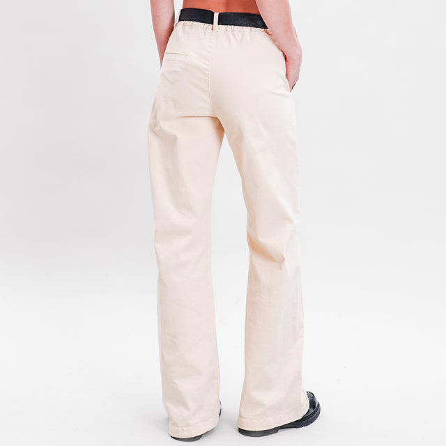 Zeroassoluto-LILLY palazzo trousers - butter