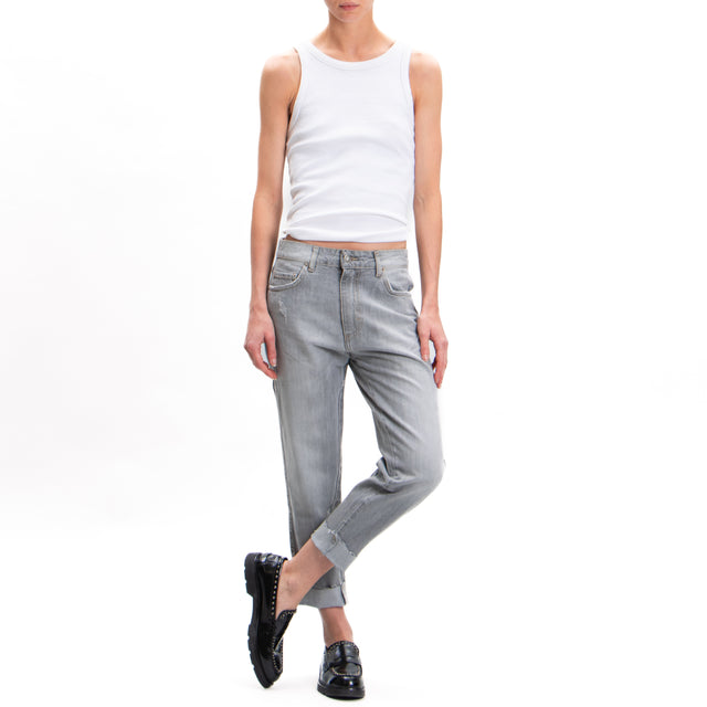 Zeroassoluto-Jeans CLARK boyfriend - grigio fumo